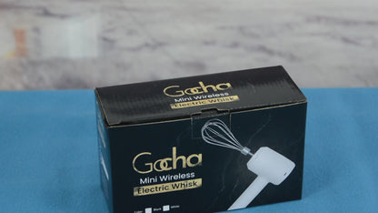 GOCHA Gadgets, Wireless Mini Hand Whisk Baking Mixer, Handheld Small Hand Mixer for Eggs, Soups, Cream, Batters - 3 Speed Variations