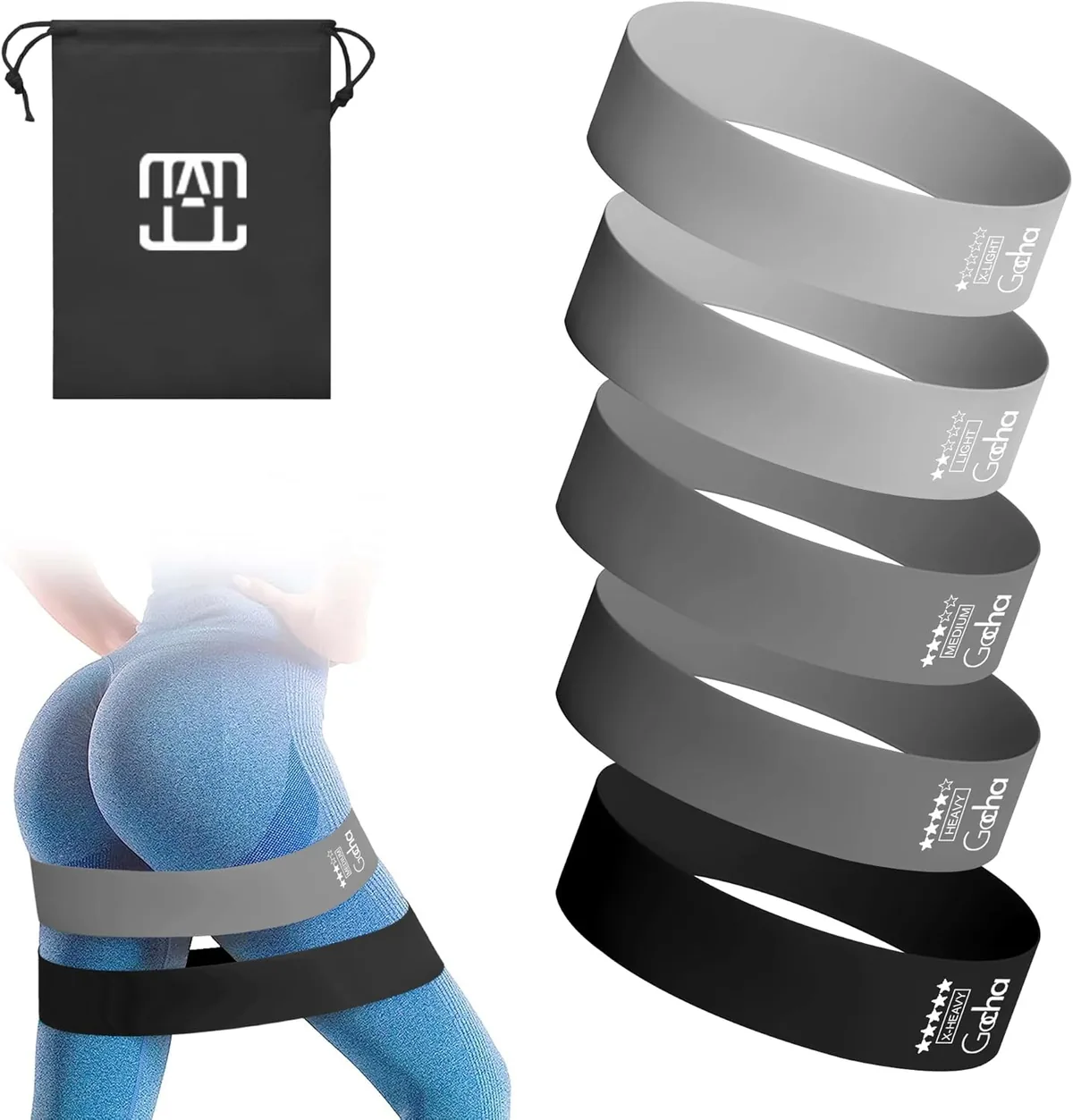 Gocha Resistance Bands Set (5 Levels)