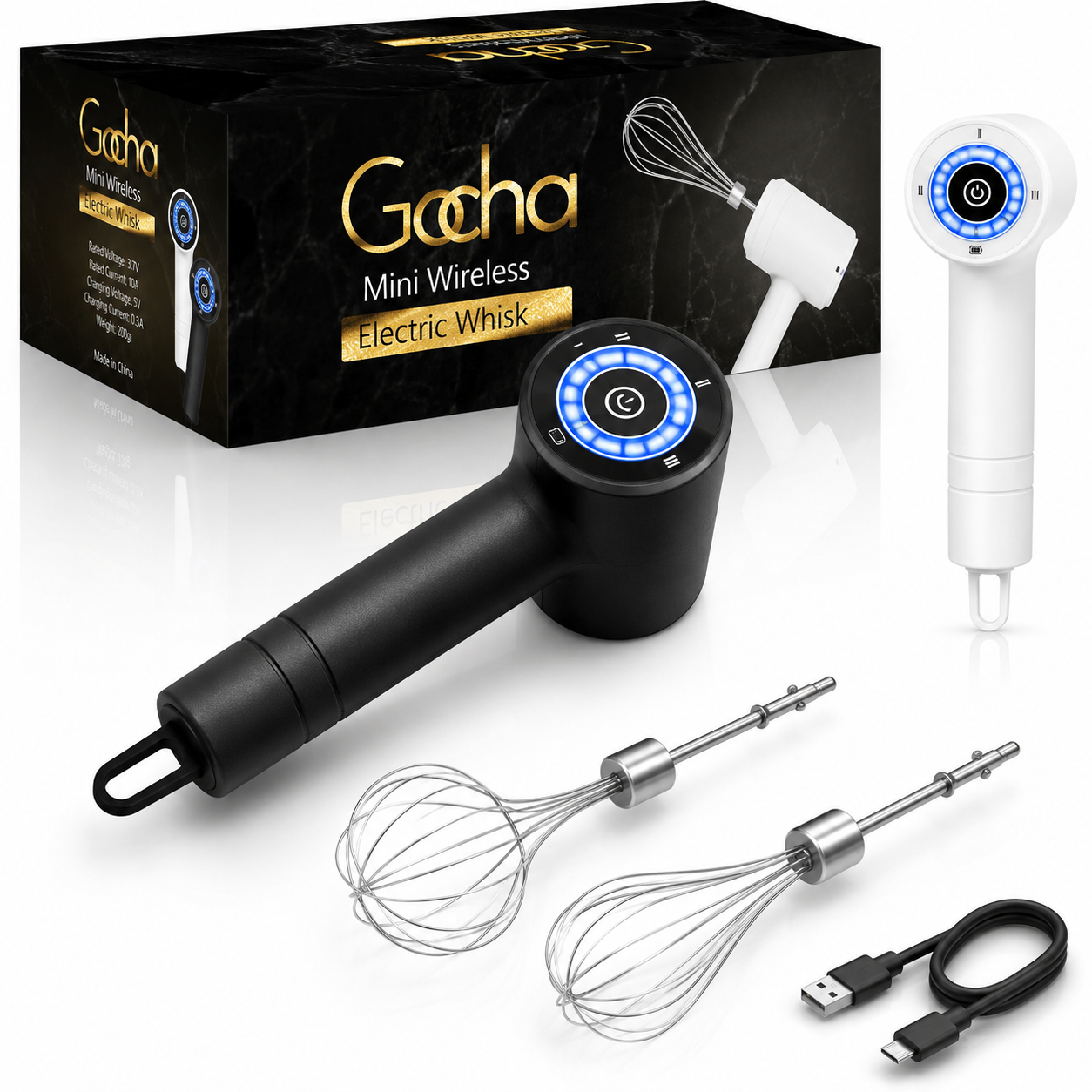 Gocha Mini Wireless Electric Whisk